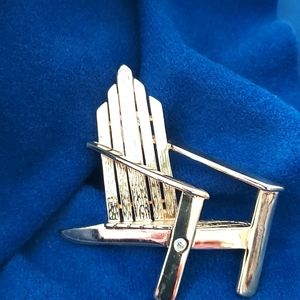Liz Claiborne Adirondack Chair Brooch